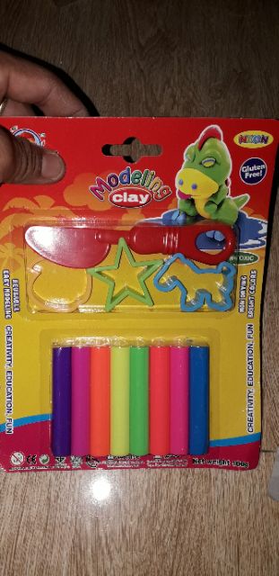 Sét 8 thanh đất sét nặn và khuôn loại 100g