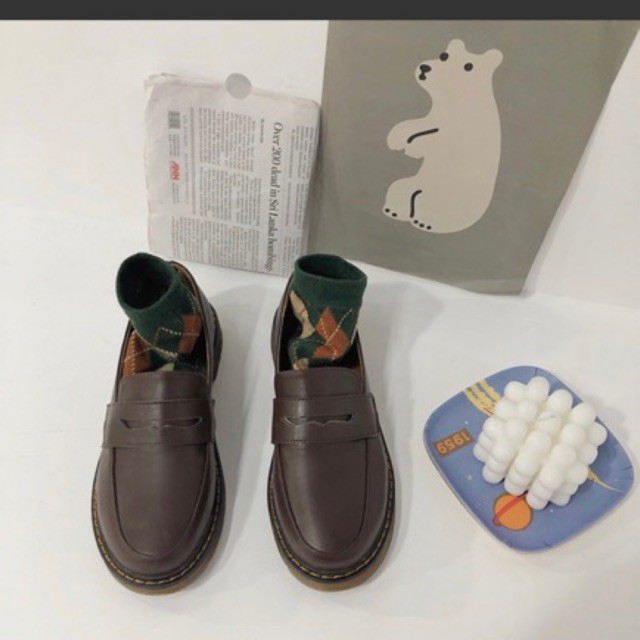 Giày moca viền chỉ | BigBuy360 - bigbuy360.vn