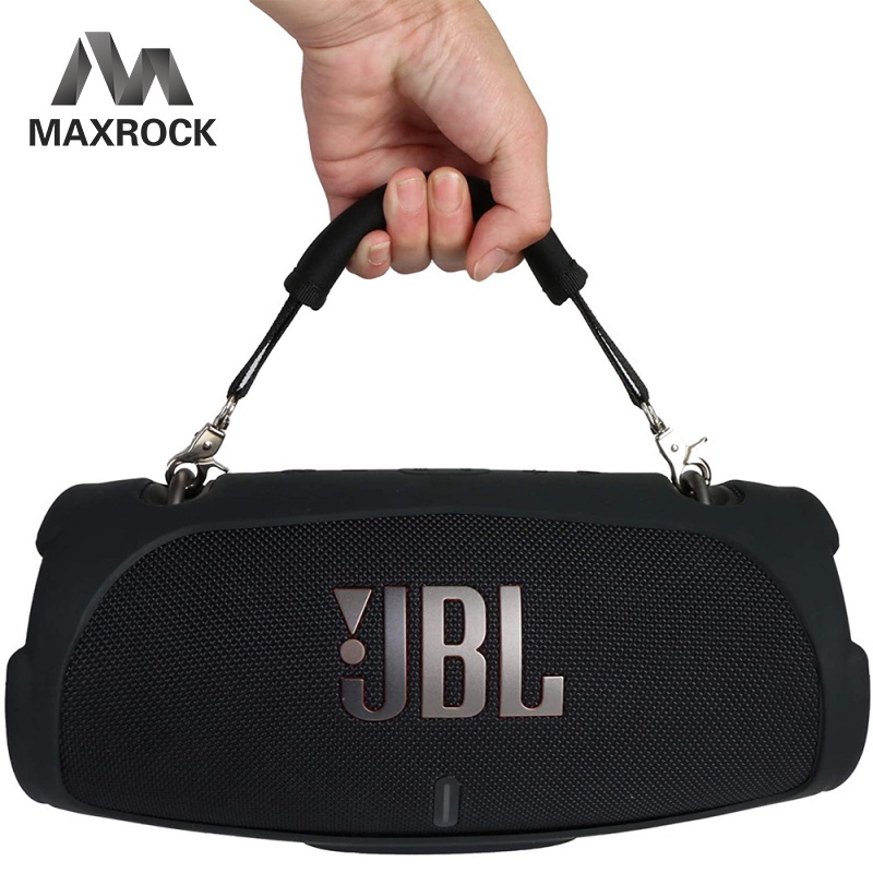 Vỏ silicon maxrock + dây đeo tay cầm loa có thể tháo rời thay thế cho loa bluetooth không dây di động jbl xtreme 3