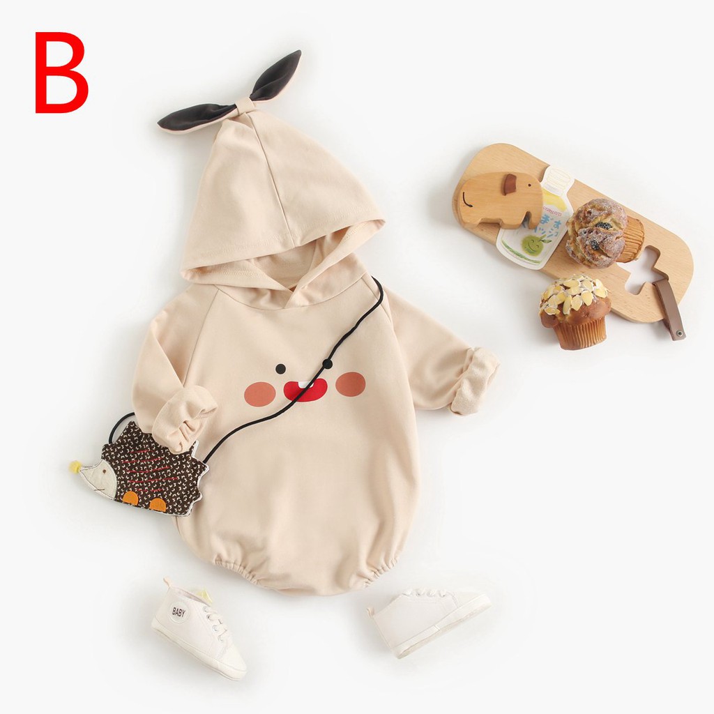 Đồ Liền Thân Tay Dài Sanlutoz In Hình Hoạt Hình Dễ Thương Cho Bé Sơ Sinh