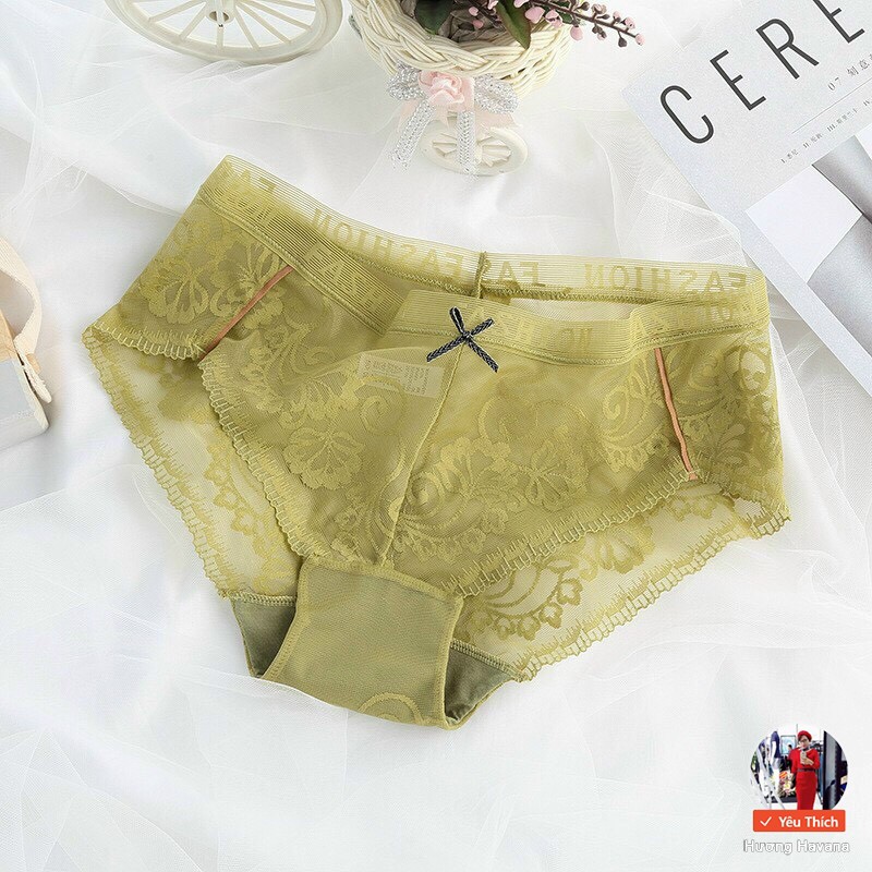 Quần lót nữ ren hoa cạp lưới FAshion - freesize - quần chip nữ thời trang cao cấp FLQ72 | BigBuy360 - bigbuy360.vn