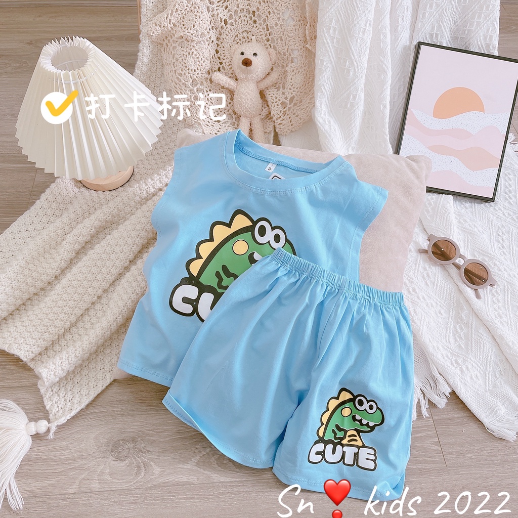 Bộ khủng long cute bé trai