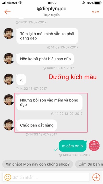 Son dưỡng kích màu BL, dưỡng môi sau phun xăm