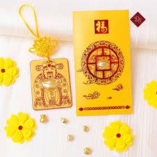 Bao lì xì thần tài mạ vàng may mắn