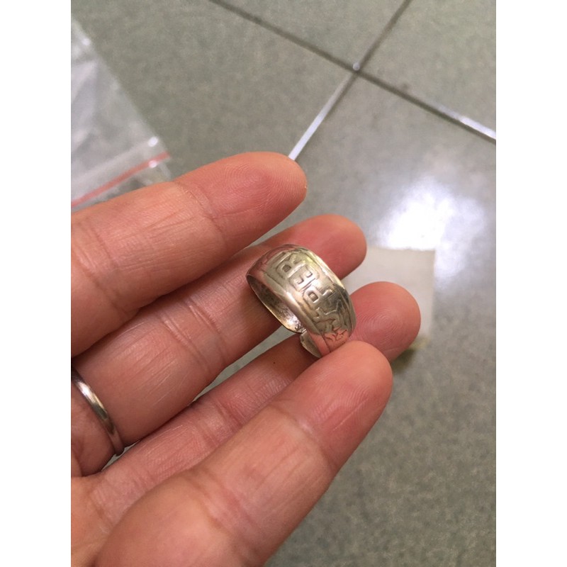 Nhẫn bạc free size si tuyển Nhật