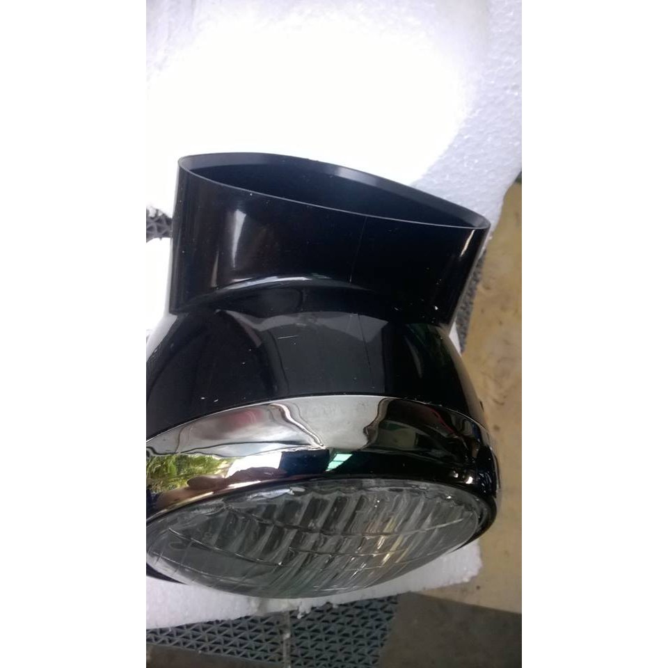 Gáo + chóa kiếng đèn trước cho honda 67- màu đen loại 1