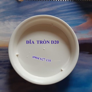 Đĩa tròn lót chậu nhựa trồng cây D200