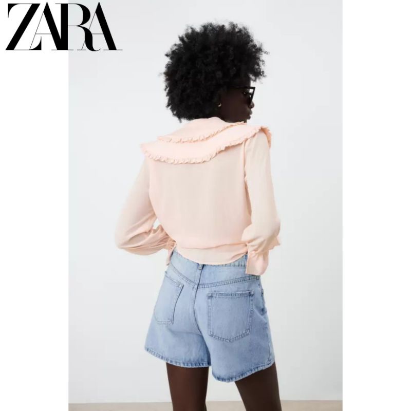 Áo Sơ Mi ZARA Frilly Mới