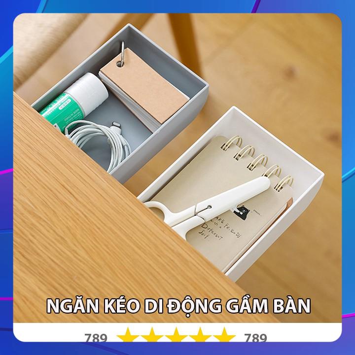 Hộc Dán Ngăn Bàn, Ngăn Kéo Bàn Mini Để Văn Phòng Phẩm, Lưu Trữ Đồ Tiện Ích