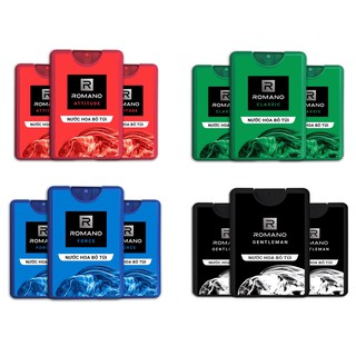 Combo 3 Chai Nước Hoa Bỏ Túi Romano 18ml/chai