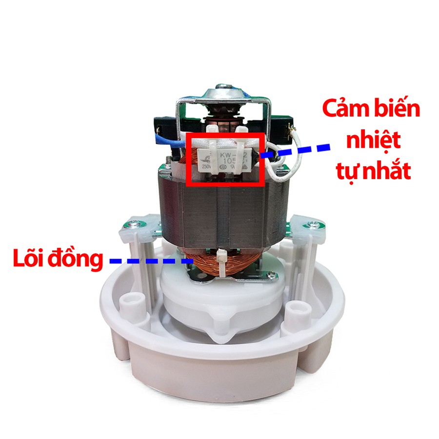 Máy Xay Yamasaki (Cối nhựa ABS nguyên sinh, dung tích 0.6L) - Xay Thịt, Cua, Cá, Rau Củ, Sinh Tố, Đá...