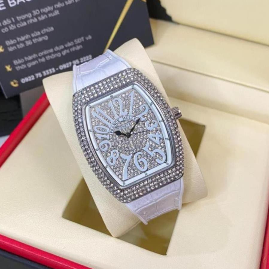 Đồng hồ nữ Franck Muller, đồng hồ máy pin full đá bảo hành 12m DHN002 ngochang