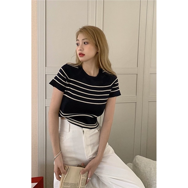 ÁO LEN MONTOGHI KẺ NGANG BASIC | BigBuy360 - bigbuy360.vn