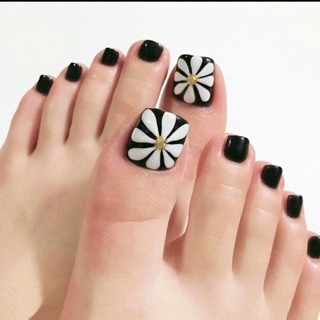 bộ 24 móng chân giả kèm keo