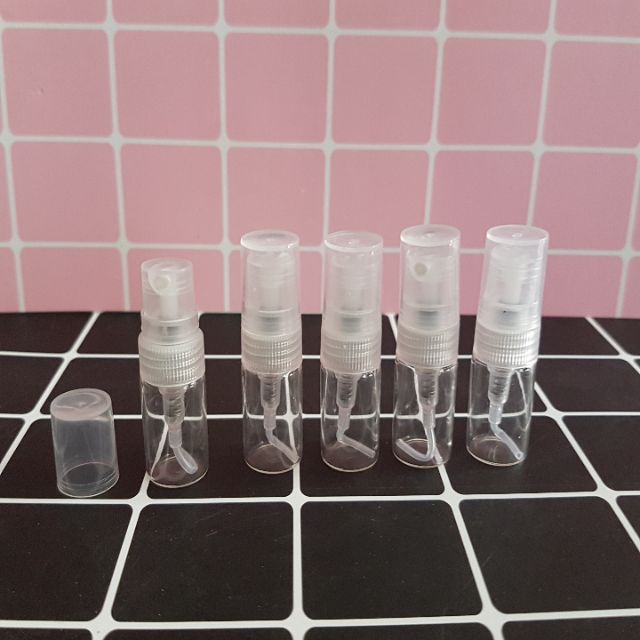 Chai test 2ml dạng xịt - Chai test mini 2ml thủy tinh chiết mẫu thử