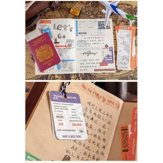 GIẤY NOTE FLIGHT TICKET
