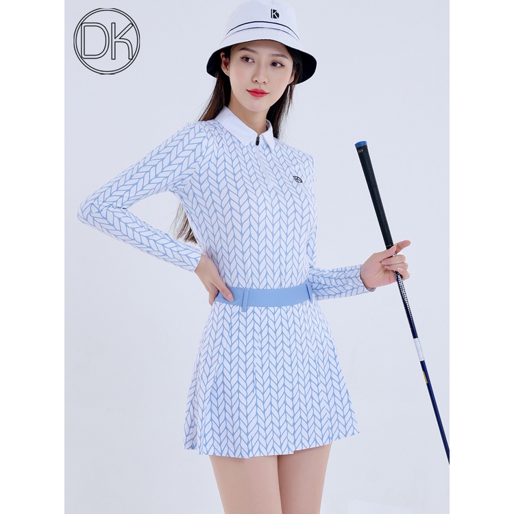 Bộ Áo Tay Dài + Chân Váy Phong Cách Mới Mùa Thu Thoáng Khí Nhanh Khô Cho Nữ 5GVB