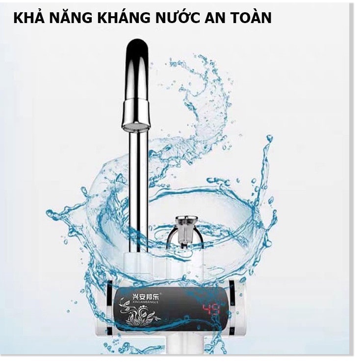 Máy Nước Nóng Lạnh TắmChống giậtlàm nóng trực tiếp tại vòi, tiết kiệm điện và nước, có Rơ-le chống giật an toàn.