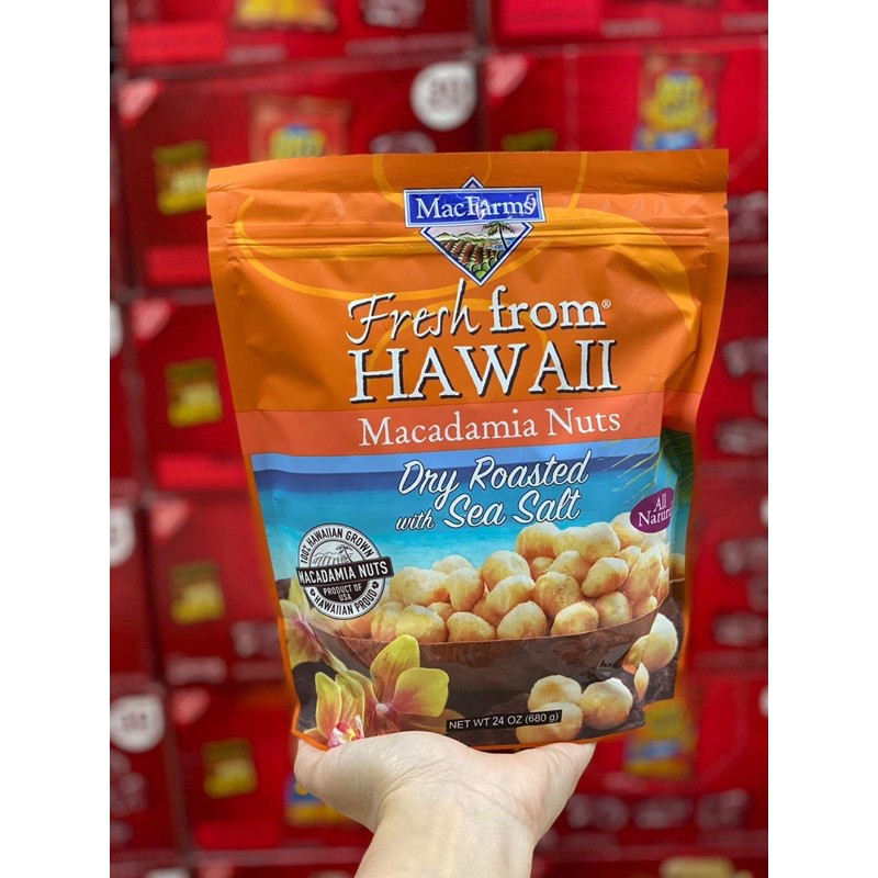 Hạt Macdamia Hawaii Cao Cấp Mỹ 680gr ( sấy muối) cực ngon