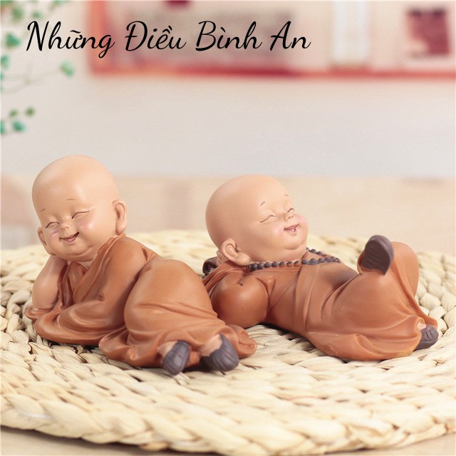 Tượng chú tiểu mini dễ thương mang lại an nhiên trong cuộc sống 💕FREESHIP 50k💕 - Những Điều Bình An