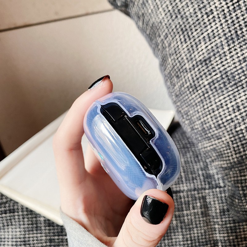 Vỏ Bảo Vệ Hộp Sạc Tai Nghe samsung galaxy Buds 2 / Buds Live / Buds FE / Buds2 Pro / Buds Pro Bằng tpu Trong Suốt Họa Tiết Phi Hành Gia Dễ Thương