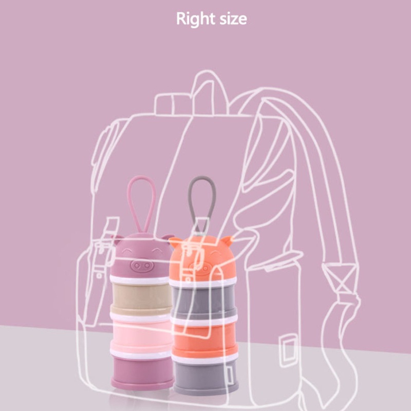 Hộp Đựng Sữa Bột Em Bé 3 Tầng Xếp Chồng Được