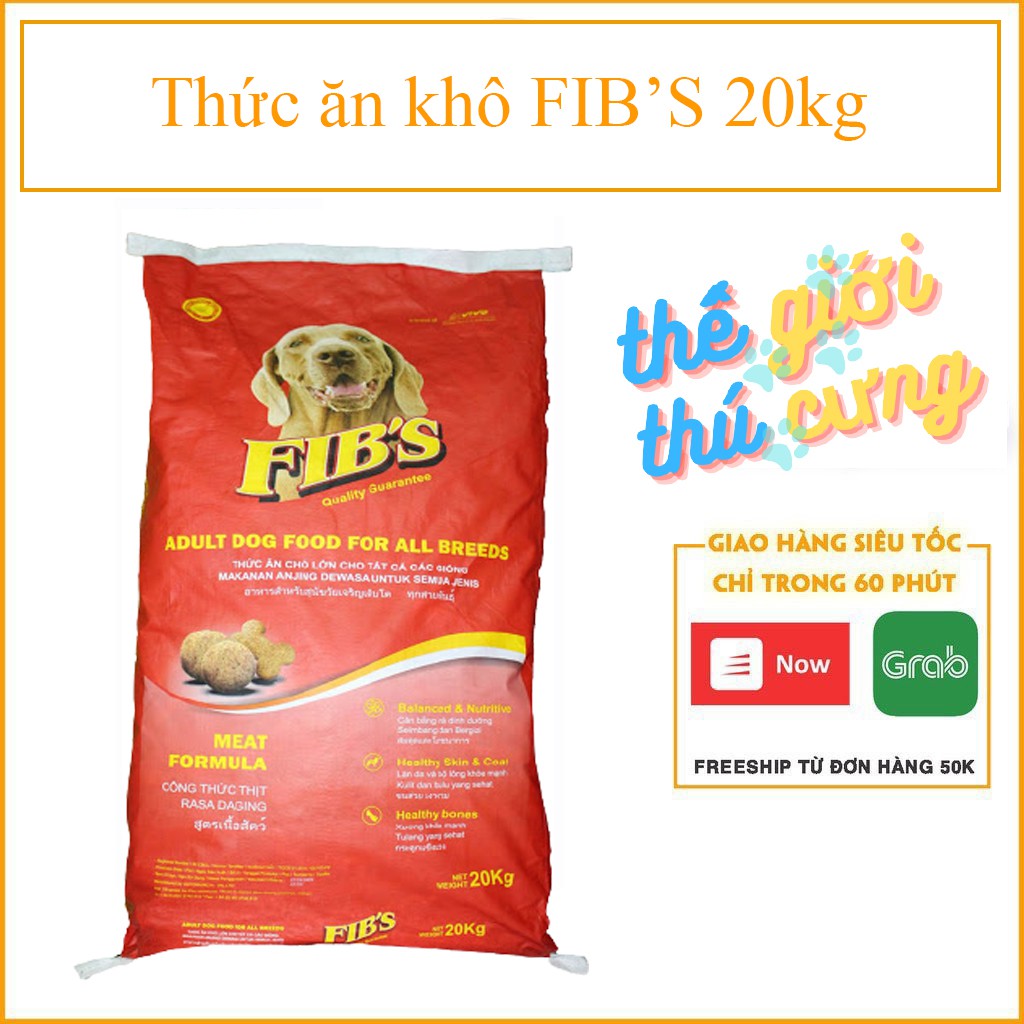 FIB’S - Thức ăn khô dành cho chó lớn bao 20kg