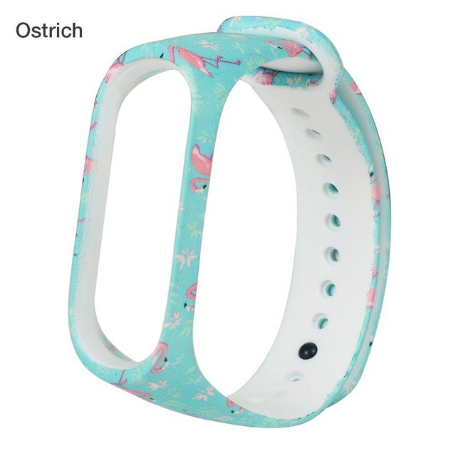 Dây đeo đồng hồ JANSIN thay thế từ silicon nhiều màu tiện dụng cho Xiaomi Mi Band 4 3