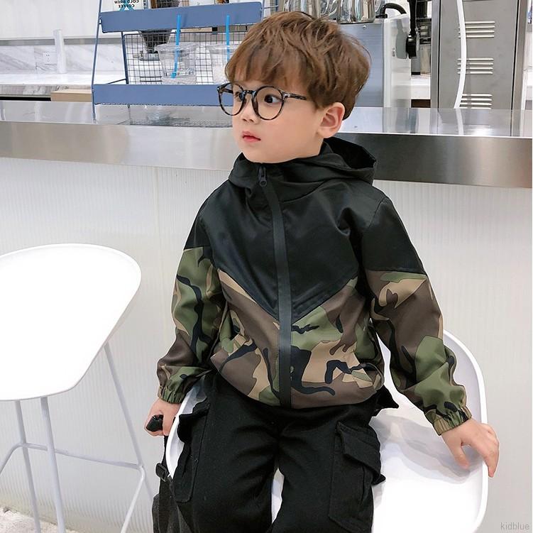 Áo khoác tay dài hoạ tiết rằn ri phong cách Hàn Quốc cho bé