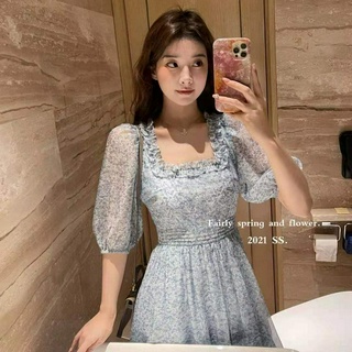 Đầm nữ tay lửng 5 / 5 họa tiết hoa thời trang