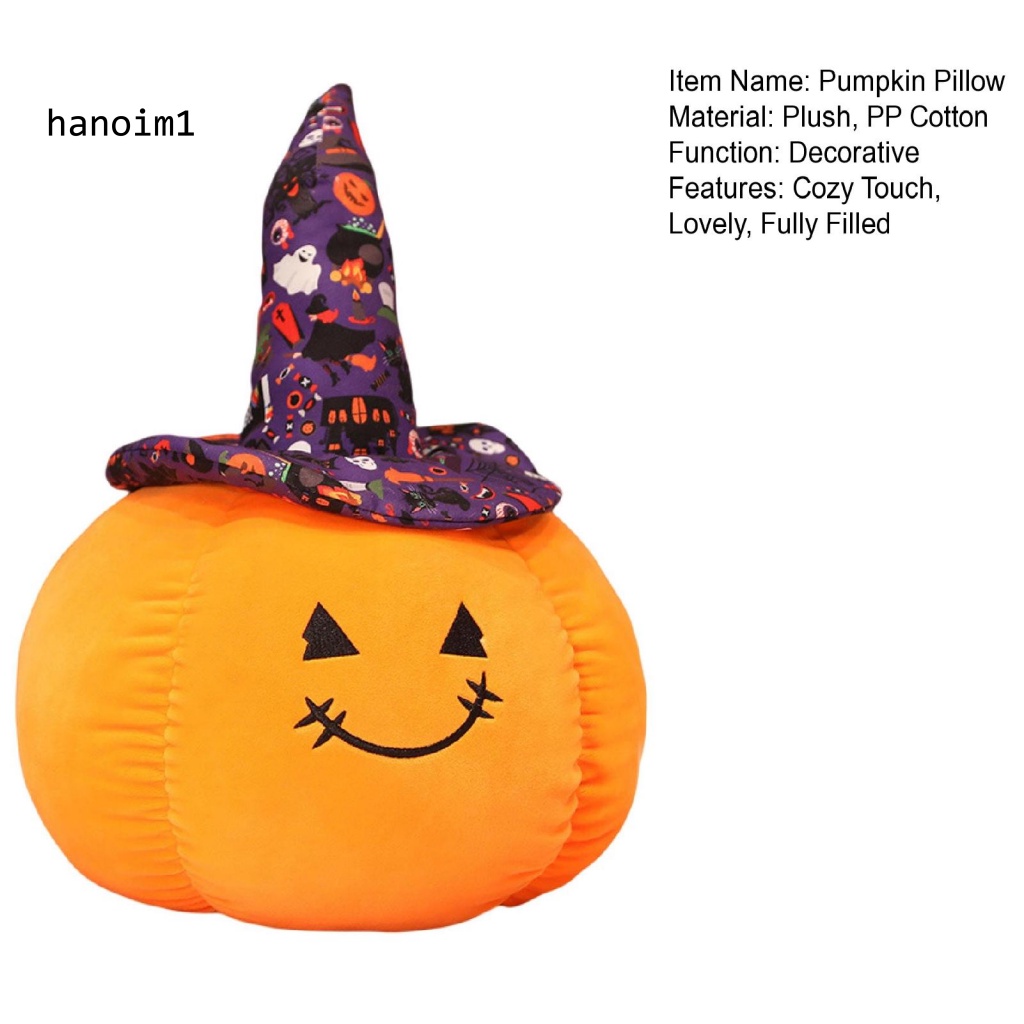 Gối Nhồi Bông Hình Quả Bí Ngô Trang Trí Halloween