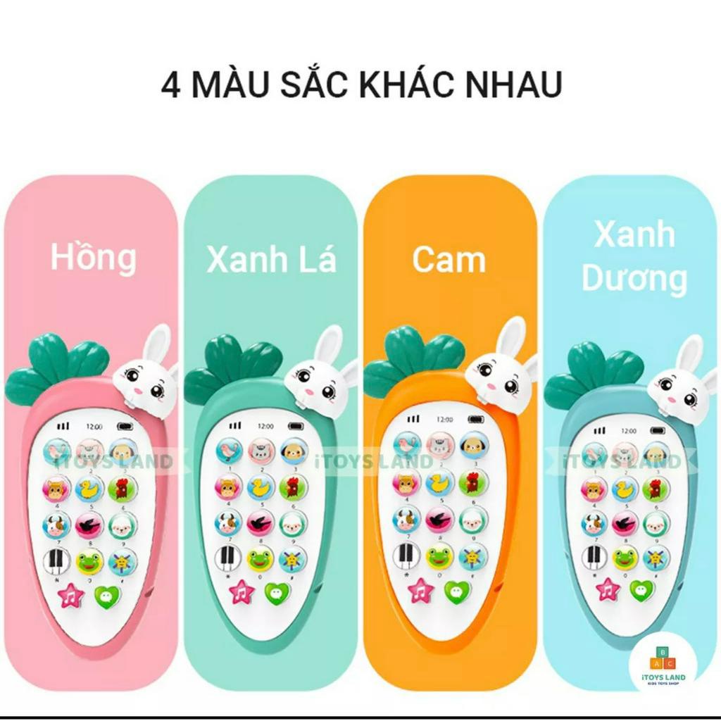 Đồ Chơi Điện Thoại Thông Minh Hình Con Thỏ Carot.