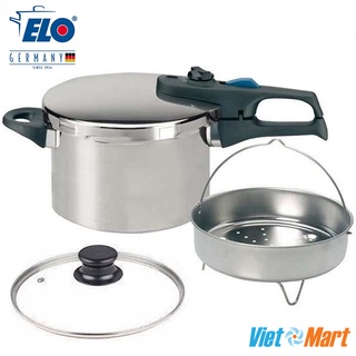 Nồi áp suất bếp từ elo praktika 6l ninh hầm nấu đa năng chính hãng