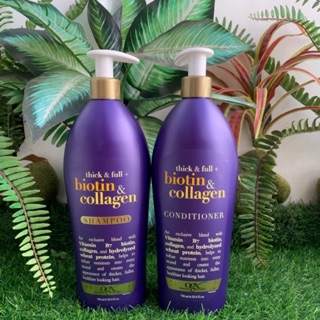 DẦU GỘI VÀ XẢ THICK & FULL BIOTIN COLLAGEN 750ML CÓ VÒI CỦA MỸ.