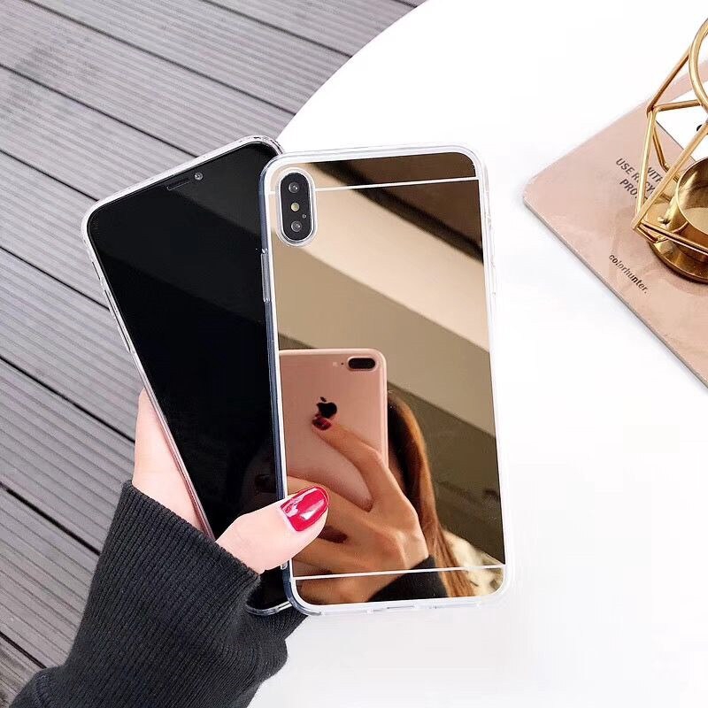 Fashion Luxury Rose Gold Mirror Case for iPhone 6 6s 7 8 Plus Phone Case iPhone XS Max XR X 11 Pro Max Cover