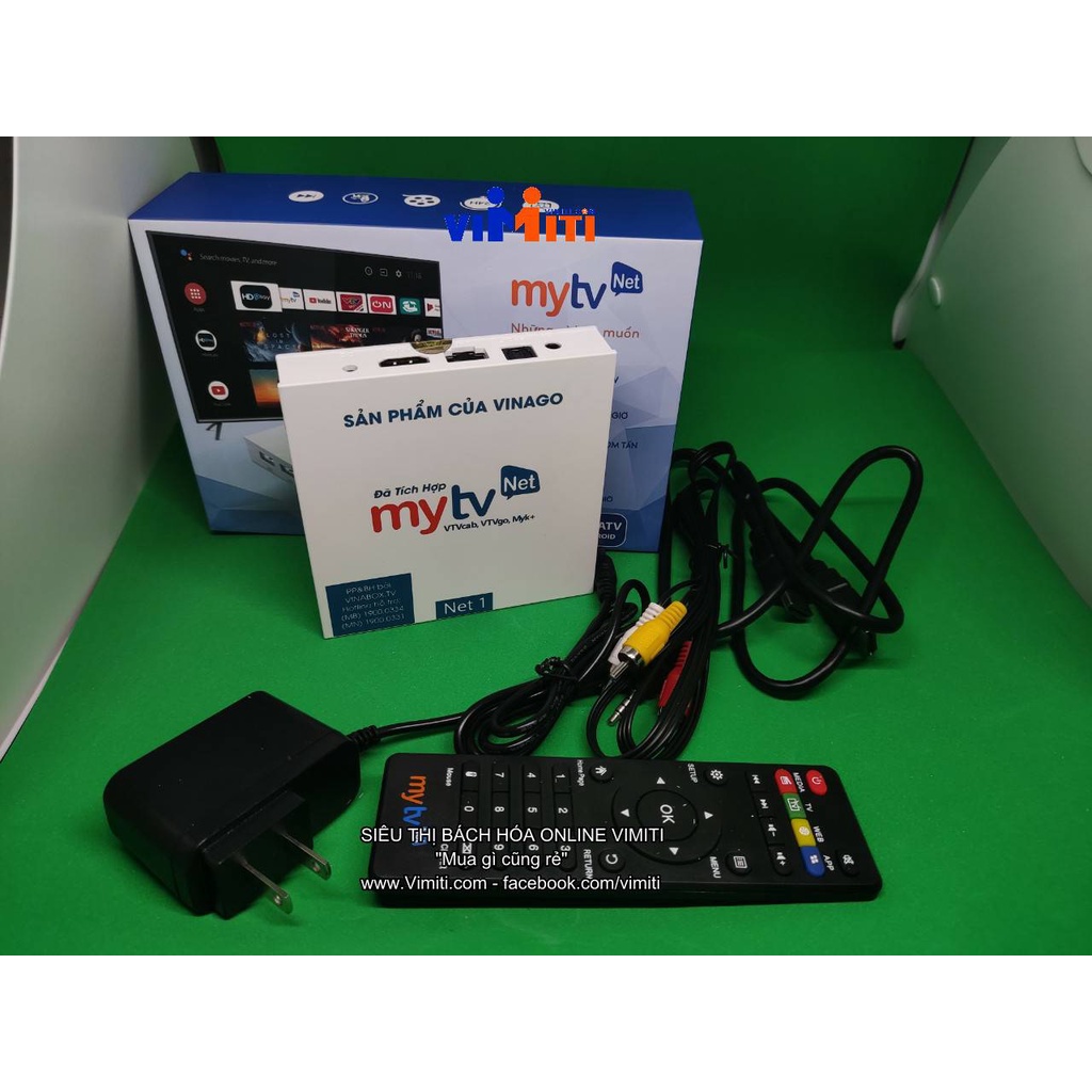 Tivi box và đầu thu kĩ thuật số Vinago My TV Net cấu hình ram 4gb, android 9.0 Rom 32gb, độ phân giải cao