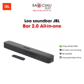 Mua  CHÍNH HÃNG  Loa Soundbar JBL Bar 2.0 All-In-One | Công Suất 80W - Công Nghệ Dolby Atmos - Âm Thanh Vòm