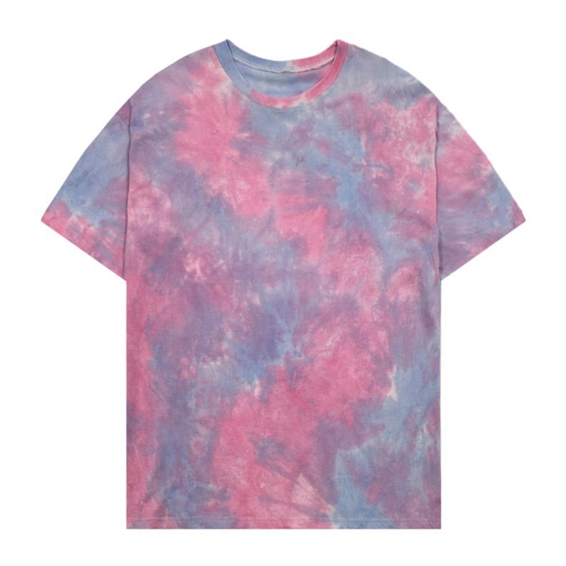 SUXI Áo Thun Tay Ngắn Phối Màu Nhuộm Độc Đáo Cá Tính Phong Cách Retro Hàn Quốc