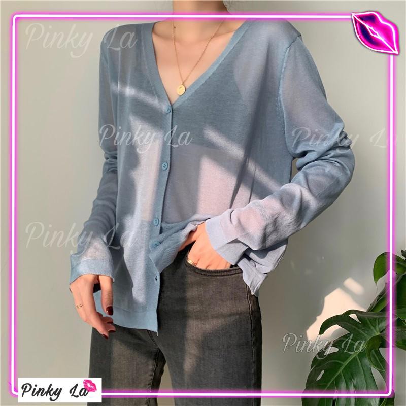 Áo cardigan 4 nút tròn