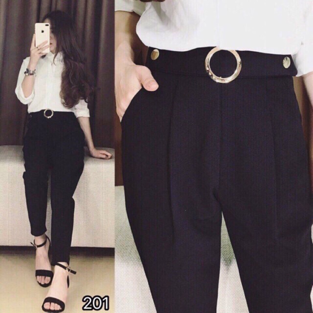 [FREESHIP50K] Quần baggy Đai tròn