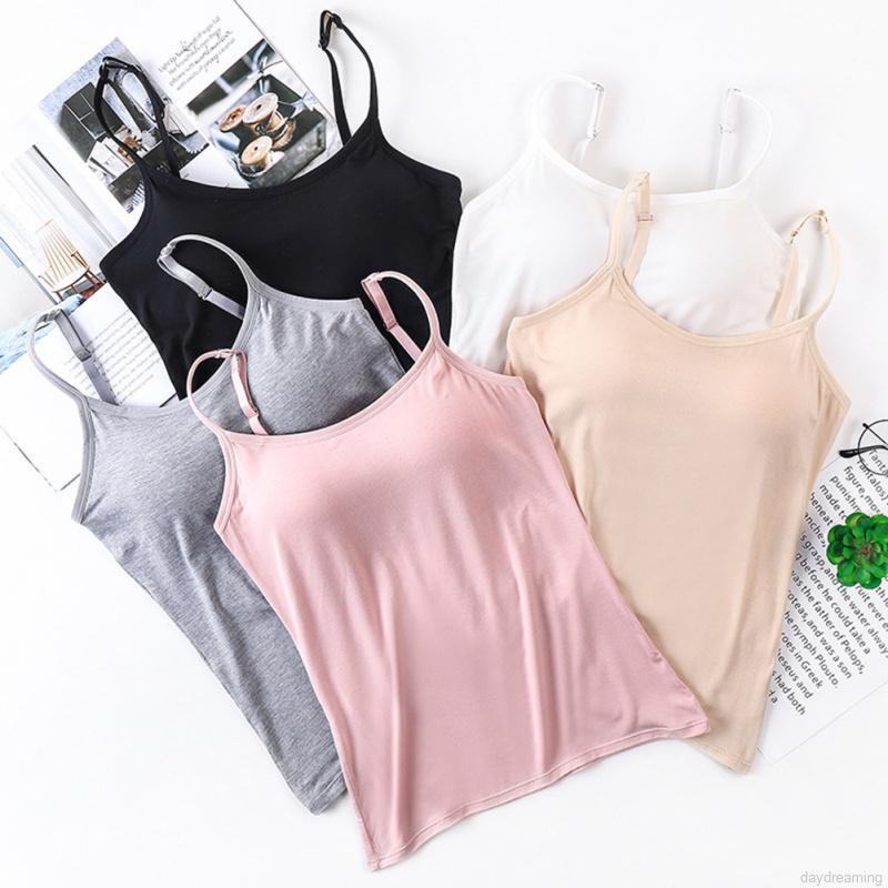 Áo tank top màu sắc trơn phong cách Âu Mỹ quyến rũ cho nữ