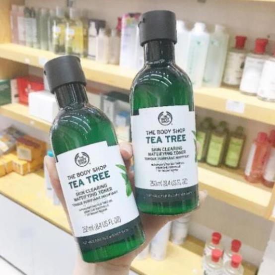 ✅✅ (HÀNG CHUẨN NỘI ĐỊA EU) ữa rửa mặt Da Dầu Mụn The Body Shop Tea Tree Skin Clearing Mattifying Toner