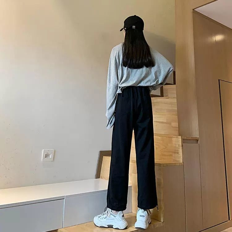 B&amp;G Quần Thể Thao Dây Rút Ống Rộng  Cho Nữ quần tây nữ JL-YDK-05