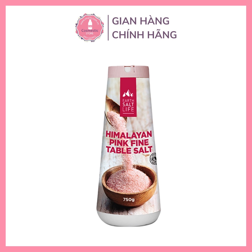 Muối Hồng Himalaya Pink Fine Giúp Thải Độc Cân Bằng Độ PH Chống Lão Hóa Hàng Úc 750g