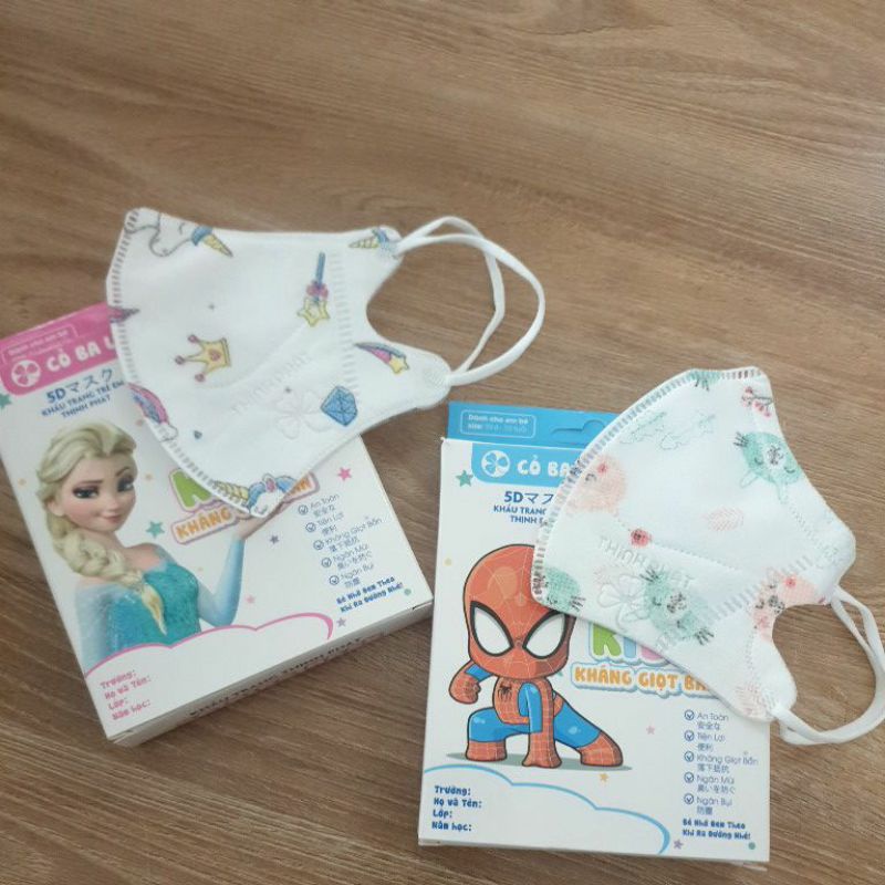 Khẩu trang 3D MARK TRẺ EM  mẫu ngẫu nhiên.