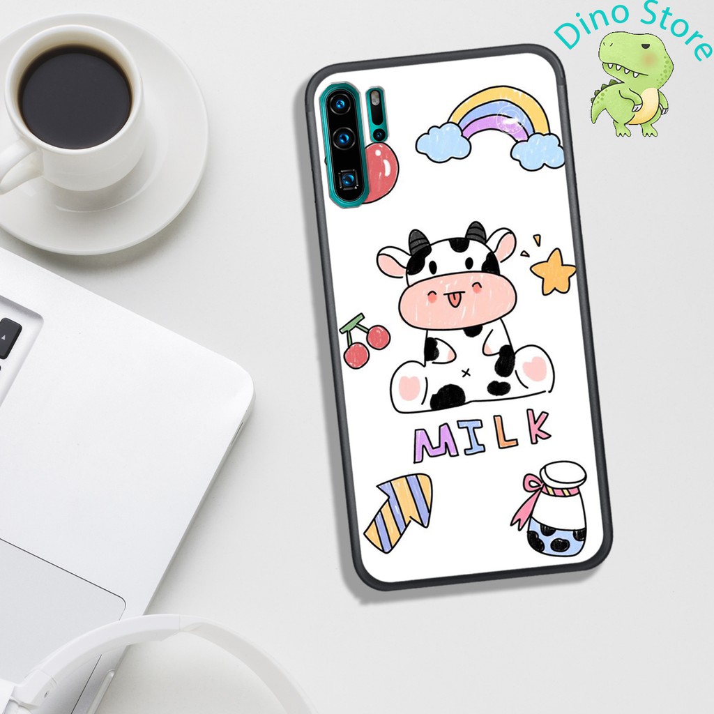 ỐP LƯNG HUAWEI P30 PRO, IN HÌNH CHÚ BÒ SỮA CUTE.