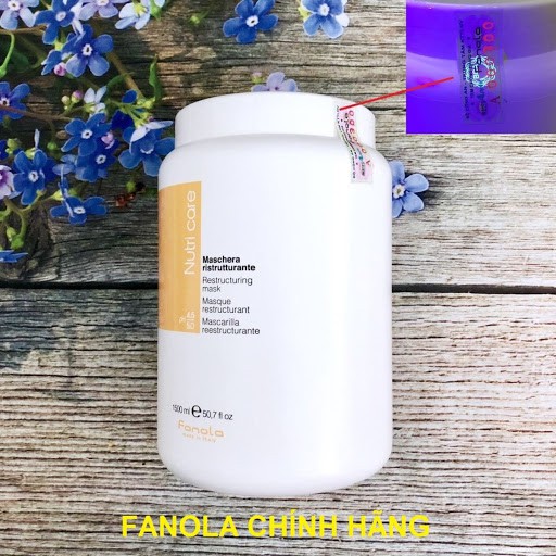 Hấp dầu Fanola Nutricare Mask chăm sóc tóc hư tổn 1500ml (Italia)