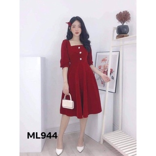 Đầm cổ vuông bigsize 55-90ký (ML944)
