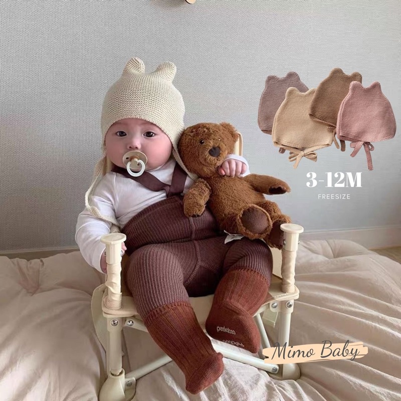 Mũ tai thỏ đáng yêu phong cách Hàn cho bé Shukemkids