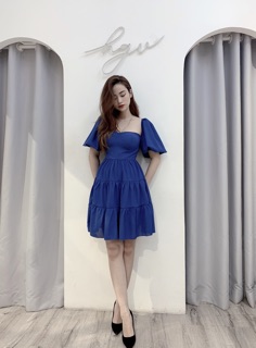 Váy cúp ngực xanh